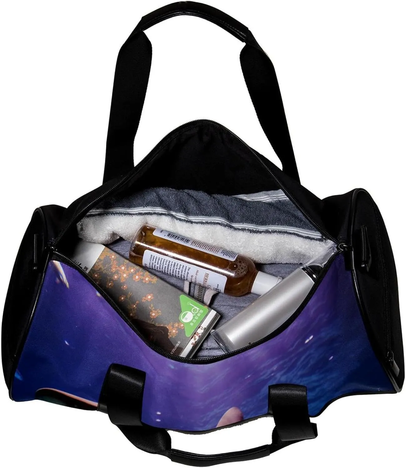 Weekender Travel Bag,Small Gym Bag,Sea World Fish Shark,Gym Duffle Bag