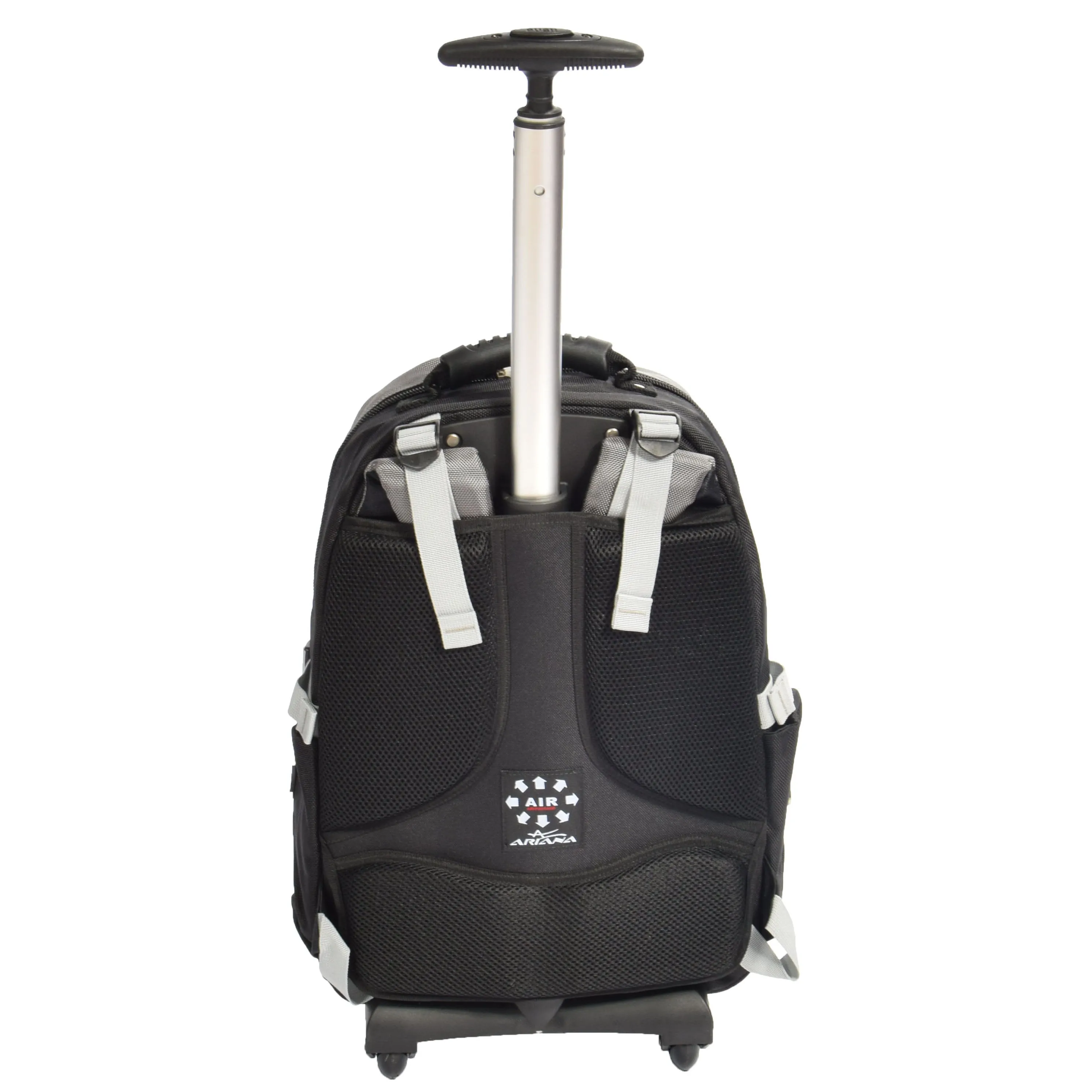 Wheeled Backpack Small Cabin Hiking Camping Travel Bag Fuji Grey