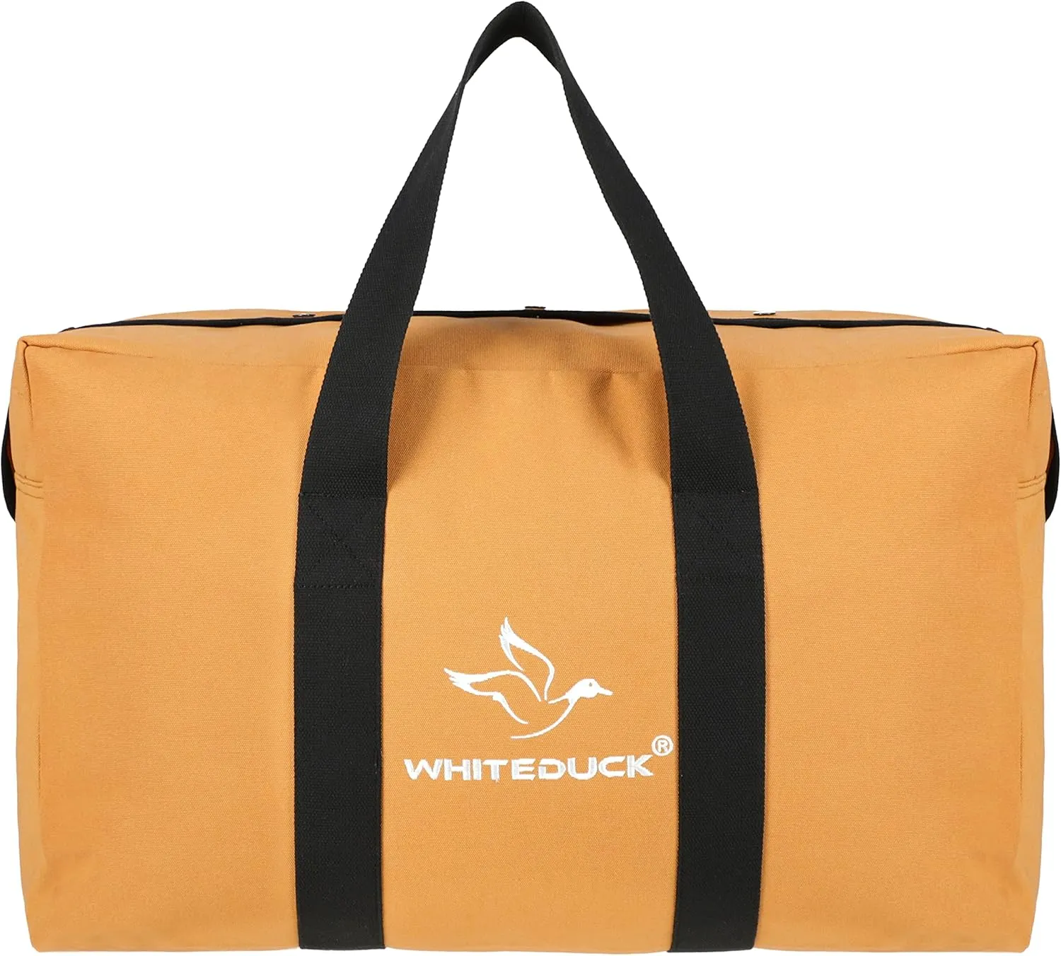 WHITEDUCK Heavy Duty HOPLITE Parachute Duffel Bag, 76 L Foldable Extra Large Multipurpose use, Tactical Canvas Cargo Bag with Snap-Closure for Military, Outdoor, Travel (Tan, Standard 24"x 15"x13")