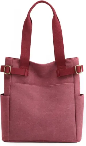 Women Student Casual Handbag Canvas Travel Shoulder Tote Bag For Men And Women Shopping over The Shoulder (B, One Size)