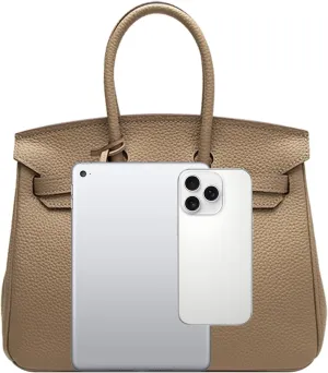 Women's Genuine Leather Tote Bag - Large Multi-Functional Handbag, Convertible Crossbody Shoulder Purse for Work Travel