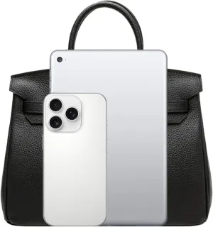 Women's Genuine Leather Tote Bag - Large Multi-Functional Handbag, Convertible Crossbody Shoulder Purse for Work Travel