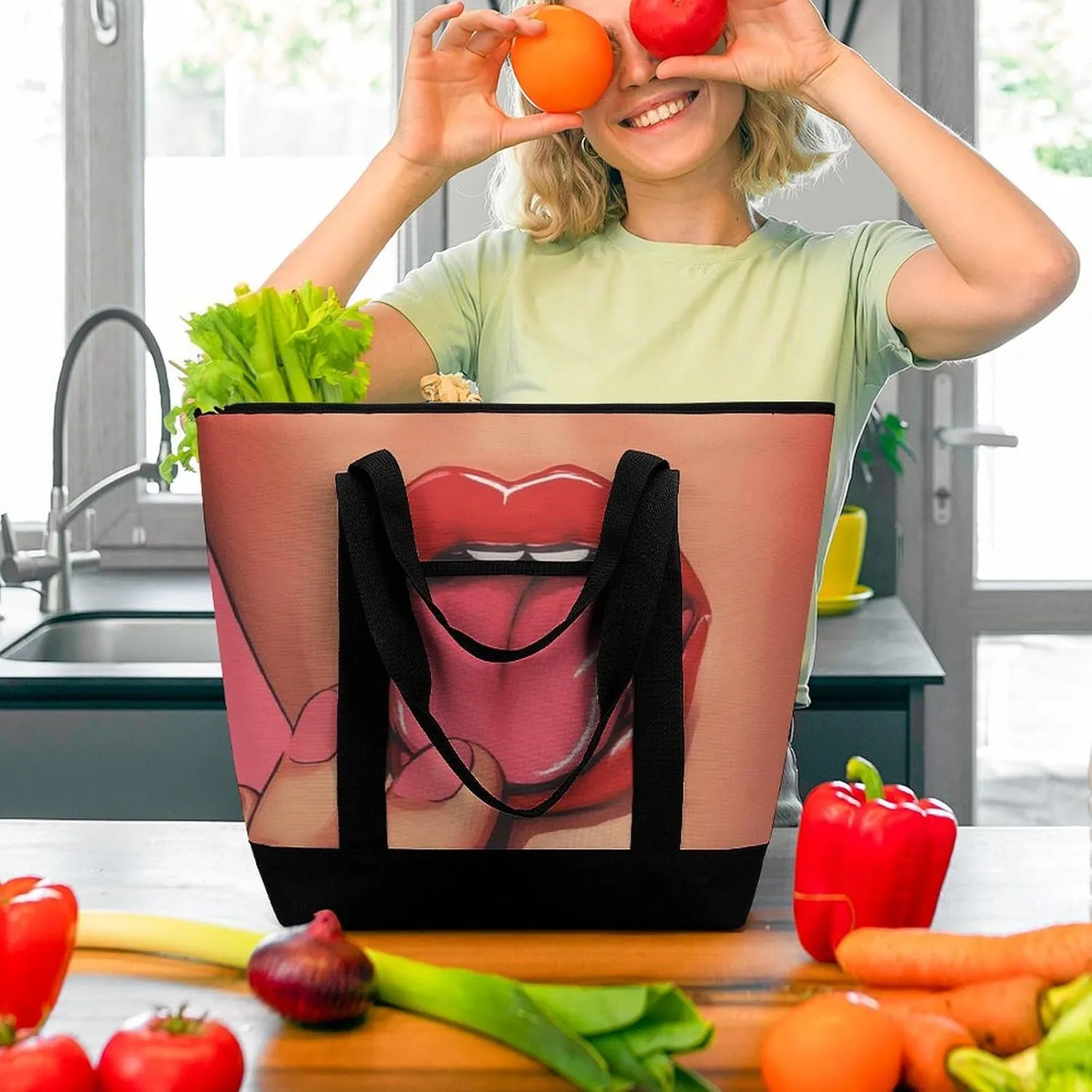 Women's Large-Capacity Thermal Tote Bag Stylish Work & Commute Handbag