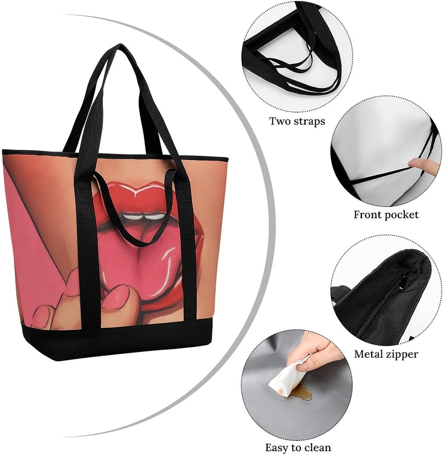 Women's Large-Capacity Thermal Tote Bag Stylish Work & Commute Handbag