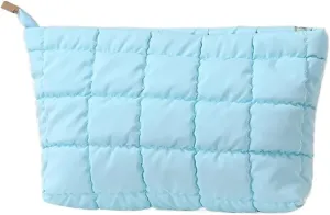 Women’s Stylish Cosmetic Handbag - Large Capacity Travel Makeup Organizer for Lipsticks and Essentials(Blue)