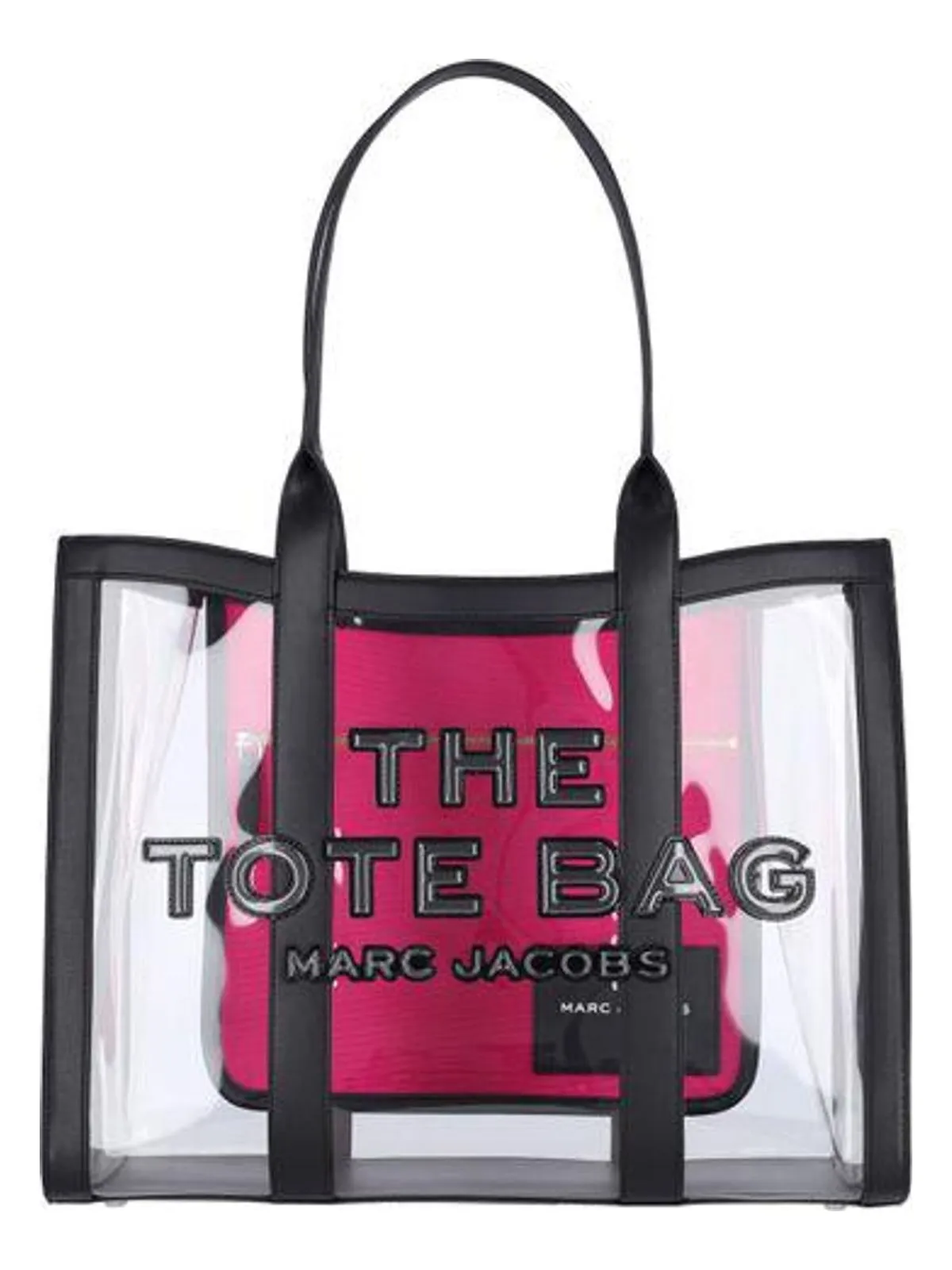 Women's The Clear Large Tote Bag in Black | 2P4HTT045H03