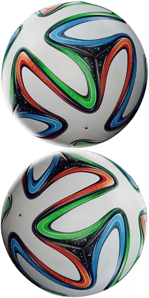 World Cup 2014 Brazil Final Match Ball Replica Size 5 Soccer Ball for Fans Famous Football Collectible for Indoor Outdoor Play & Training OII-012