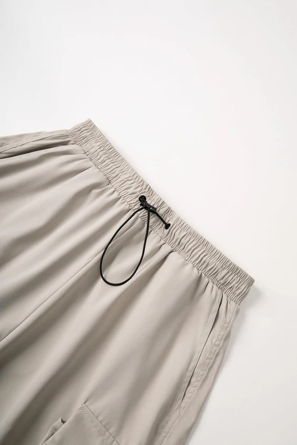 WZIKAI Men's Baggy Cargo Pants Casual Parachute Cargo Pants Loose Fit Hip Hop Harem Pants with Pockets