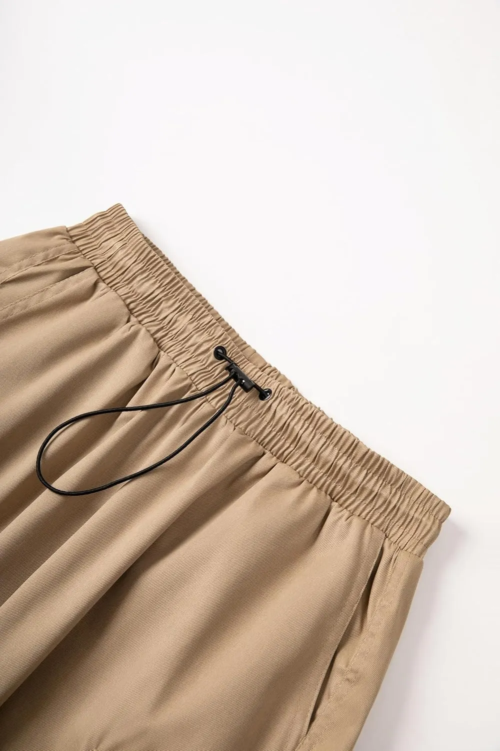 WZIKAI Men's Baggy Cargo Pants Casual Parachute Cargo Pants Loose Fit Hip Hop Harem Pants with Pockets