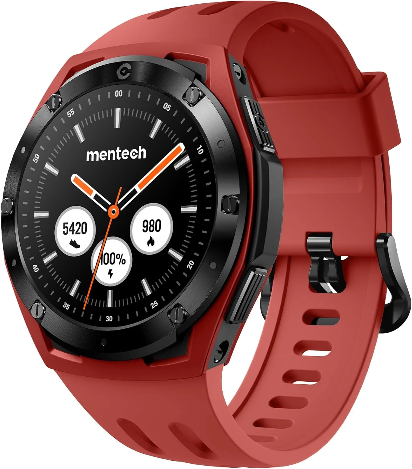 Xe1 Smartwatch, Lightweight Fitness Tracker with 1.2” Touch Screen, 110 Sport Modes, GPS, Sunlight-Visible, 5ATM Waterproof, 14-Day Battery Life, for Android and iOS Phones