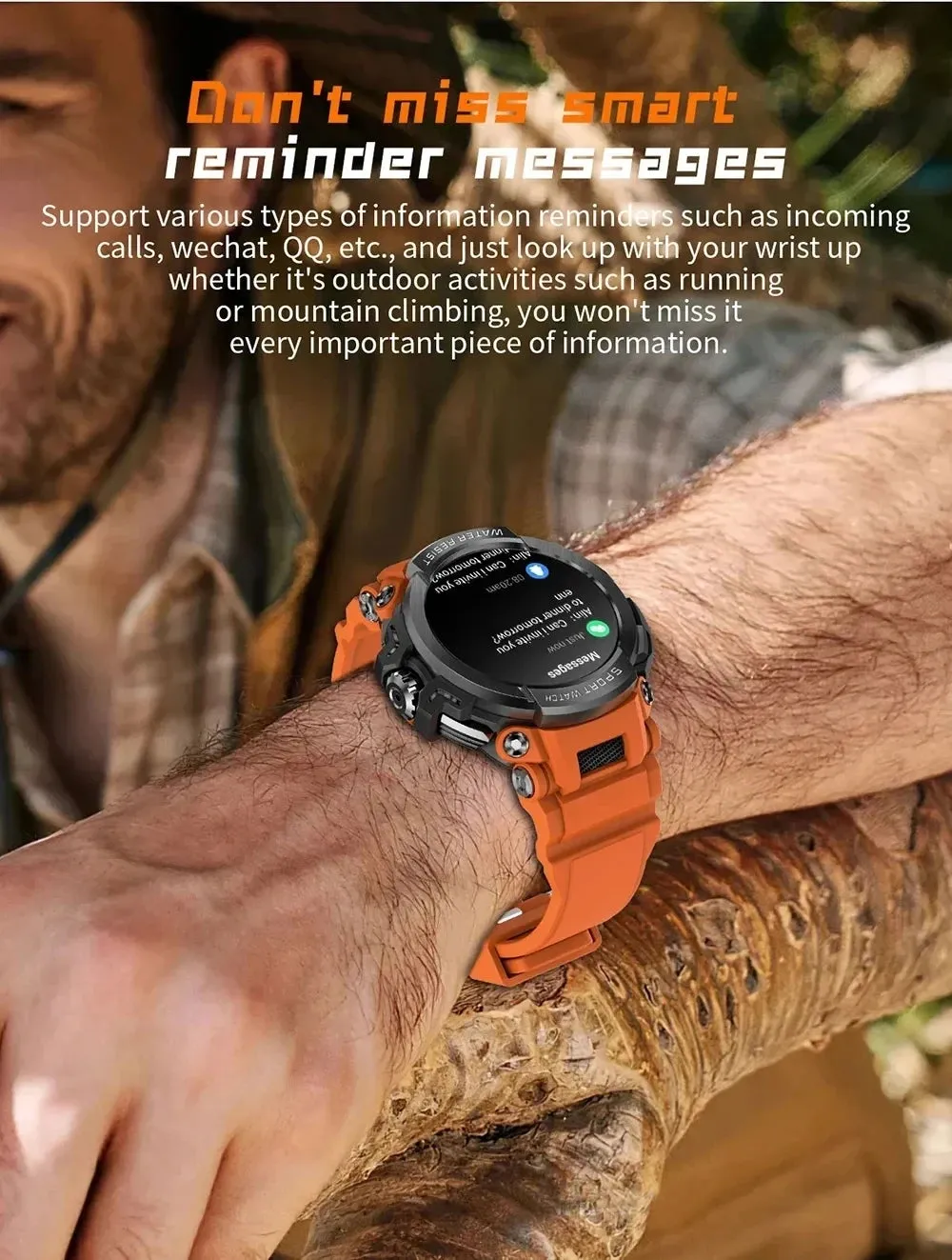 Xiaomi 1.5" Bluetooth GPS Smart Watch Men 120  Sports Tracker