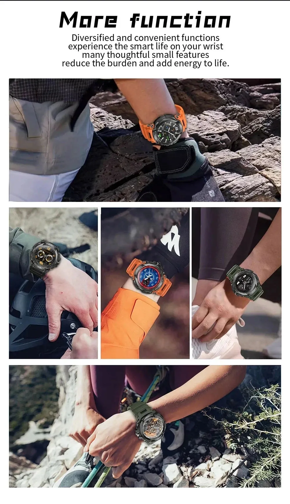 Xiaomi 1.5" Bluetooth GPS Smart Watch Men 120  Sports Tracker