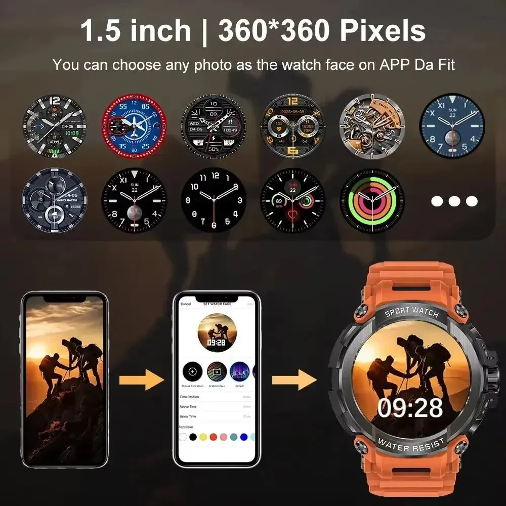 Xiaomi 1.5" Bluetooth GPS Smart Watch Men 120  Sports Tracker
