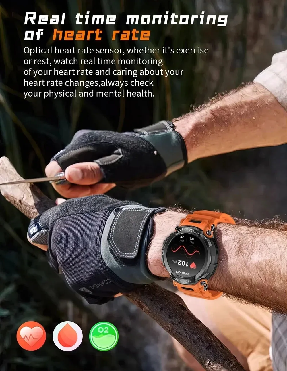 Xiaomi 1.5" Bluetooth GPS Smart Watch Men 120  Sports Tracker