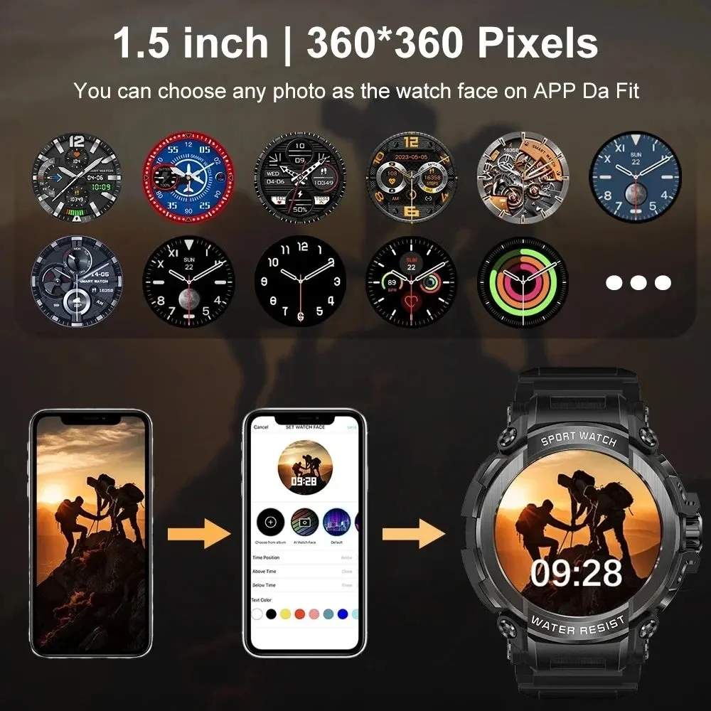 Xiaomi 1.5" Bluetooth GPS Smart Watch Men 120  Sports Tracker