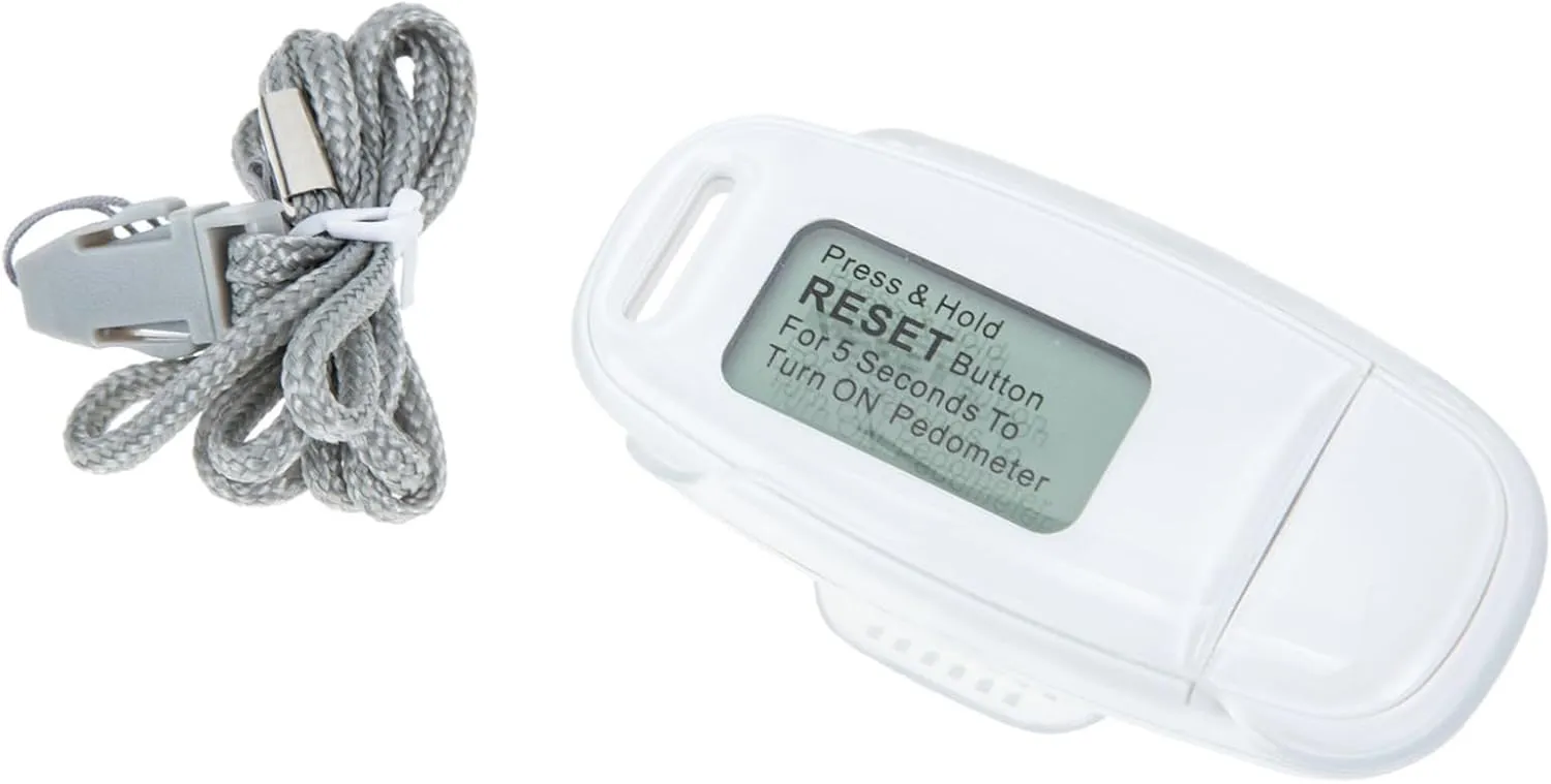 YARNOW Clip Design Pedometer Rechargeable Step Counter for Outdoor Walking Practical Step Counter for Fitness