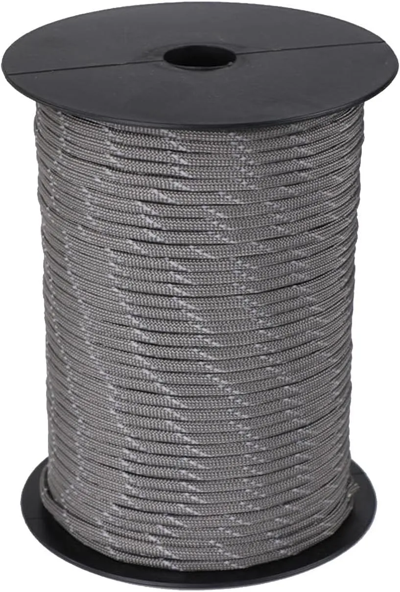 YIJU 100M Parachute Cord for Survival and Emergency Use, Gray