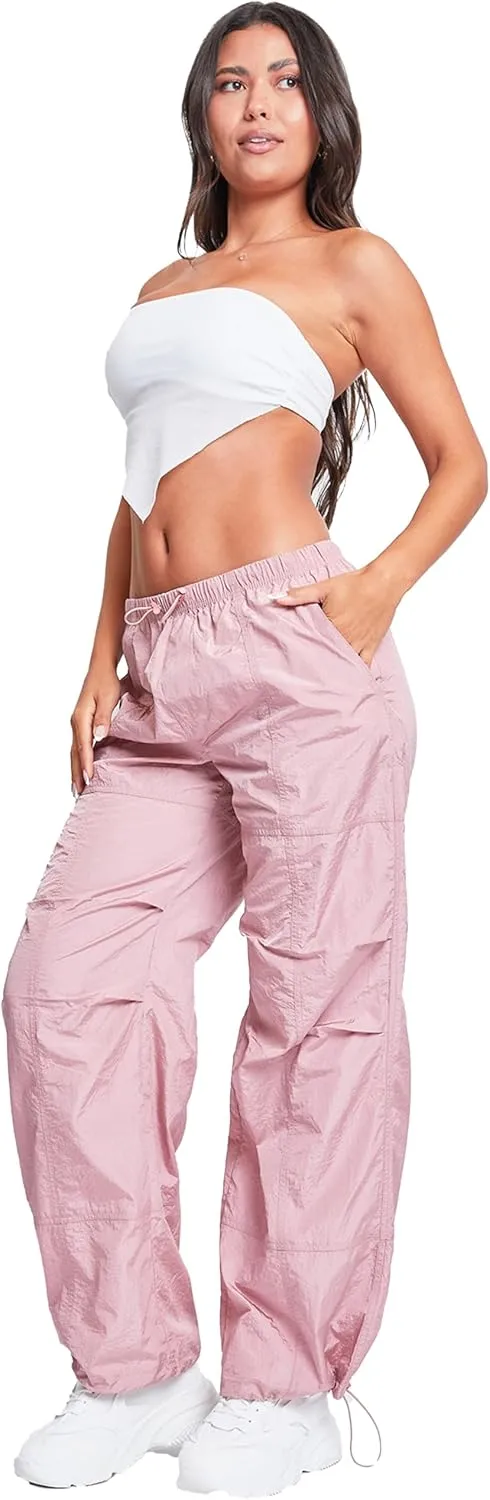 YMI Jeans Women's Pull-on Nylon Parachute Pants