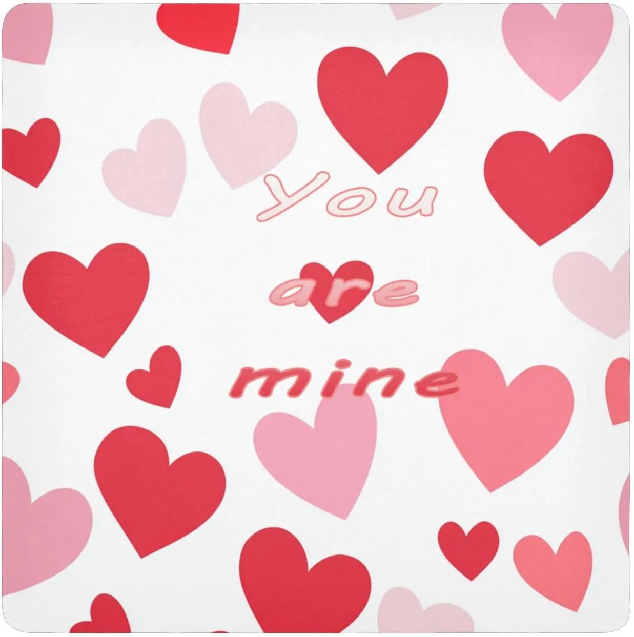 You Are Mine Valentines Make up Pouchs Cloth Magic Self-Adhesive Cosmetic Travel Bag Organizer Wrap 21.7 X 21.7 Wrapper Makeup For Women, you are mine Valentines, 21.7x21.7in