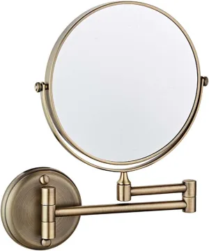 YSUEFIJO Wall Mounted Makeup Mirror, Double Sided Cosmetic Mirror, Portable Shaving Barber Mirror, 1X/3X/5X/7X/10X Magnifying Vanity Mirror, 360 Degree Swivel, for Makeup, Hair Styling