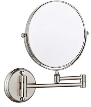 YSUEFIJO Wall Mounted Makeup Mirror, Double Sided Cosmetic Mirror, Portable Shaving Barber Mirror, 1X/3X/5X/7X/10X Magnifying Vanity Mirror, 360 Degree Swivel, for Makeup, Hair Styling