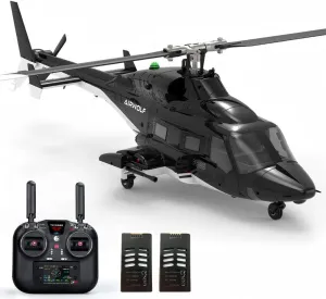 YU Xiang Flyingwolf F02S 8CH RC Helicopter, GPS Smart Flybarless Scale Model with 6G Optical Flow & Brushless, High Precision Remote Control (RTF/2 Battery)