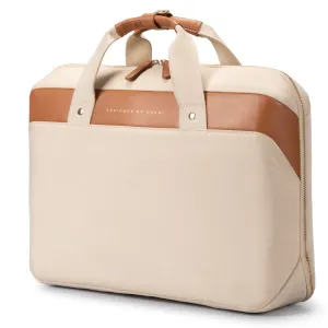 ZenPack LITE Laptop Messenger Bag X Briefcase with USB Fast-Charging for Laptops up to 15.6 inches (Beige)