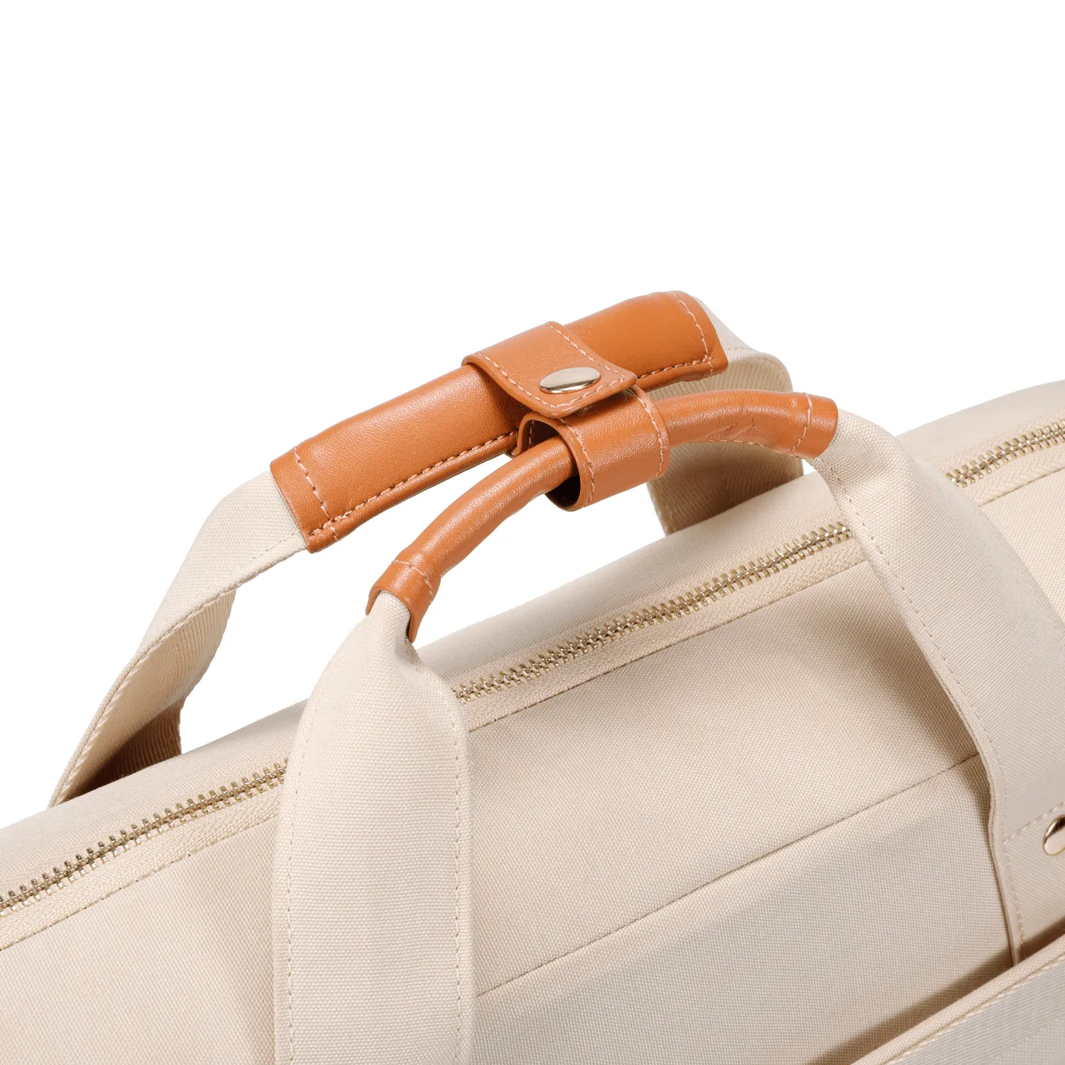ZenPack LITE Laptop Messenger Bag X Briefcase with USB Fast-Charging for Laptops up to 15.6 inches (Beige)