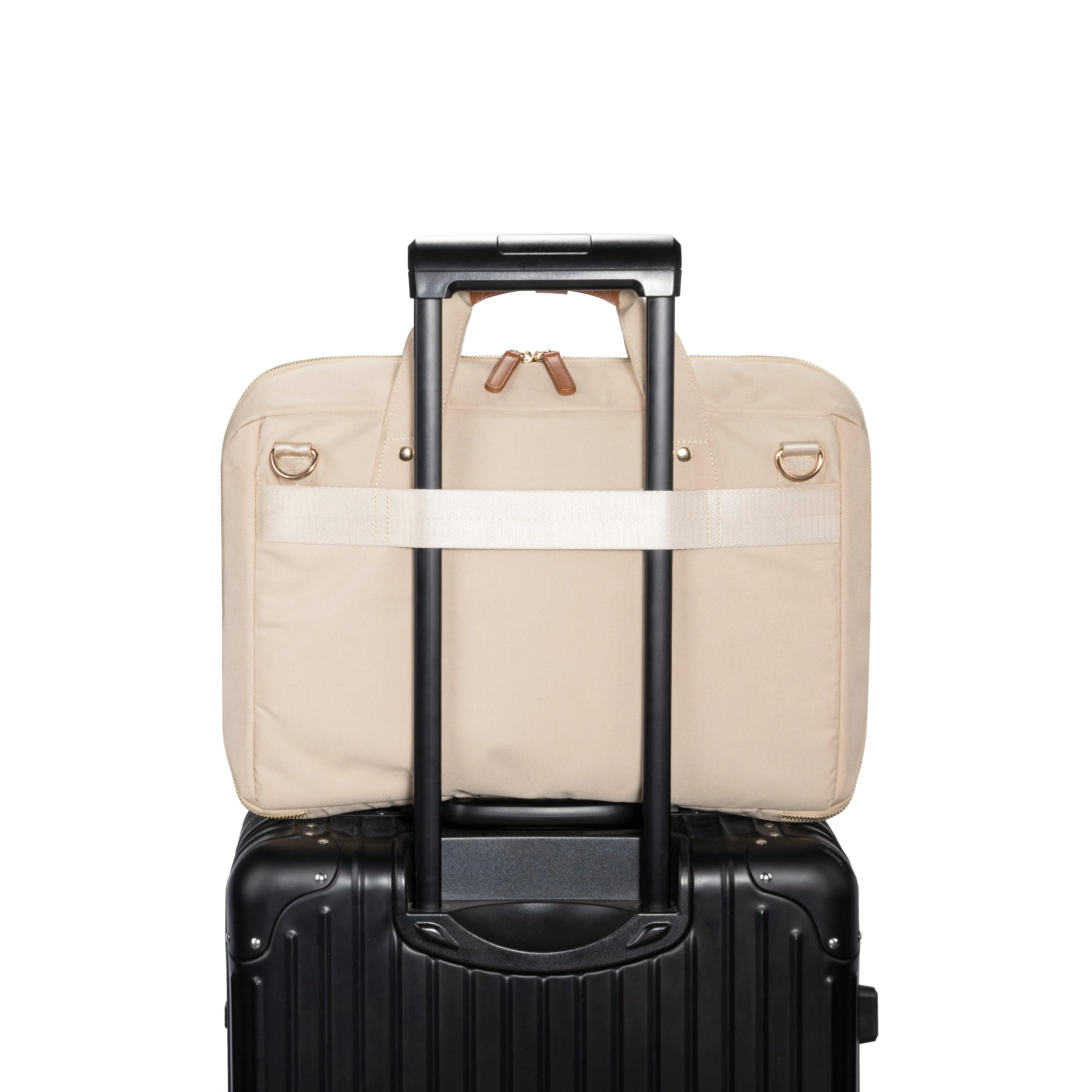 ZenPack LITE Laptop Messenger Bag X Briefcase with USB Fast-Charging for Laptops up to 15.6 inches (Beige)