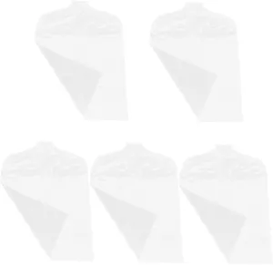 Zerodeko Hanging Garment Bags 5pcs Dustproof Clothes Covers Storage Bag Blazer Cover Plastic
