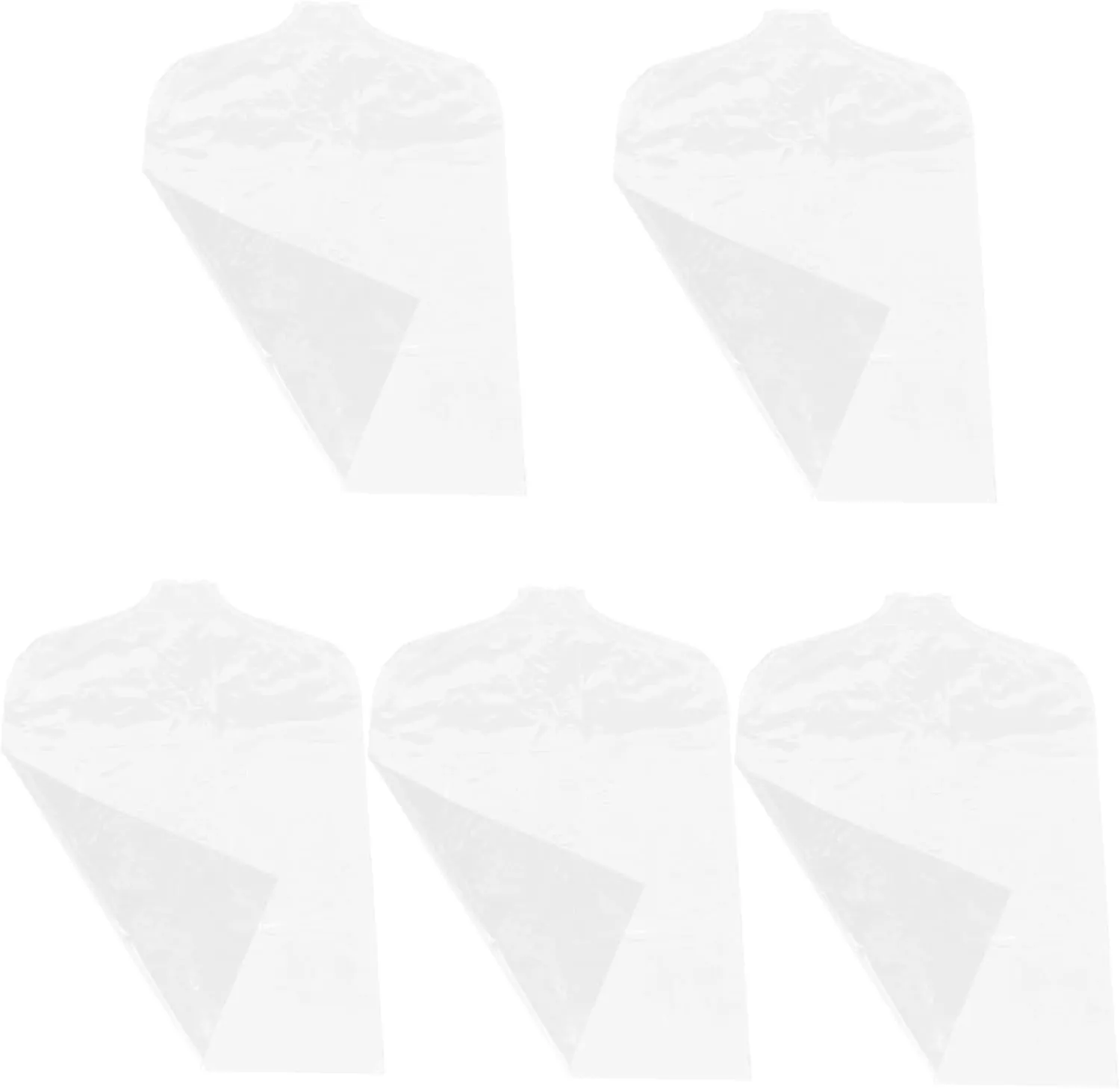 Zerodeko Hanging Garment Bags 5pcs Dustproof Clothes Covers Storage Bag Blazer Cover Plastic