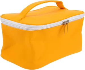 Zerodeko Waterproof Makeup Bag Large Capacity Pu Material Fashion Toiletry Organizer Smooth Zip Secure Handle