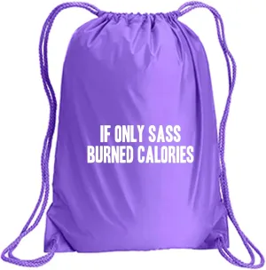 zerogravitee If Only Sass Burned Calories Cinch Pack in Lavender - Large 17x20