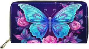 ZFRXIGN Long Wallet for Women Men Soft Leather Pouch Durable Credit Card Purse