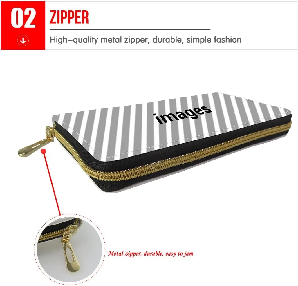ZFRXIGN Long Wallet for Women Men Soft Leather Pouch Durable Credit Card Purse