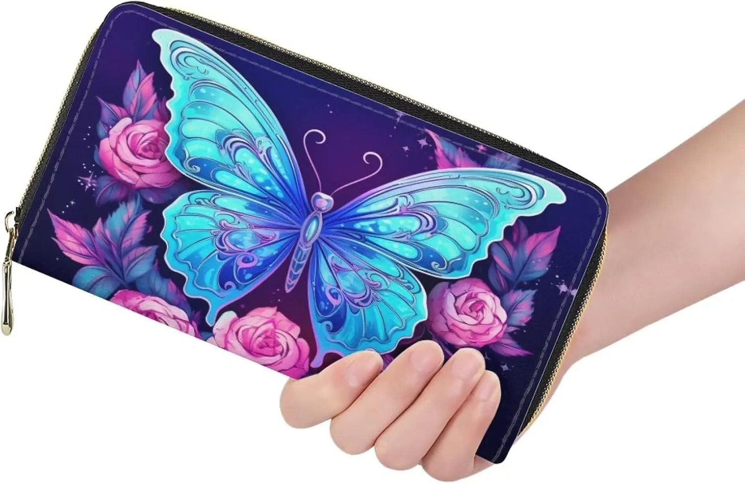 ZFRXIGN Long Wallet for Women Men Soft Leather Pouch Durable Credit Card Purse