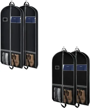 Zilink 43'' Garment Bag Suit Bags for Travel and Storage 2pack   60'' Gusseted dress bags Suit Cover Protector 2pack