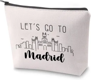 ZJXHPO Madrid Spain Vacation Gift Madrid Trip Travel Case Let’s Go To Madrid Journey Together Gift Madrid Travel Gift Madrid Trip Souvenir (Madrid)