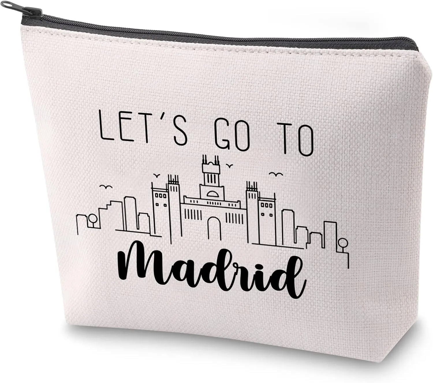 ZJXHPO Madrid Spain Vacation Gift Madrid Trip Travel Case Let’s Go To Madrid Journey Together Gift Madrid Travel Gift Madrid Trip Souvenir (Madrid)