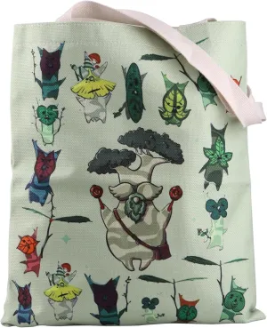 ZJXHPO The Legend Of Dad Tote Bag Korok Reusable Grocery Shopping Bag Korok Dad Handbag Gamer Gift
