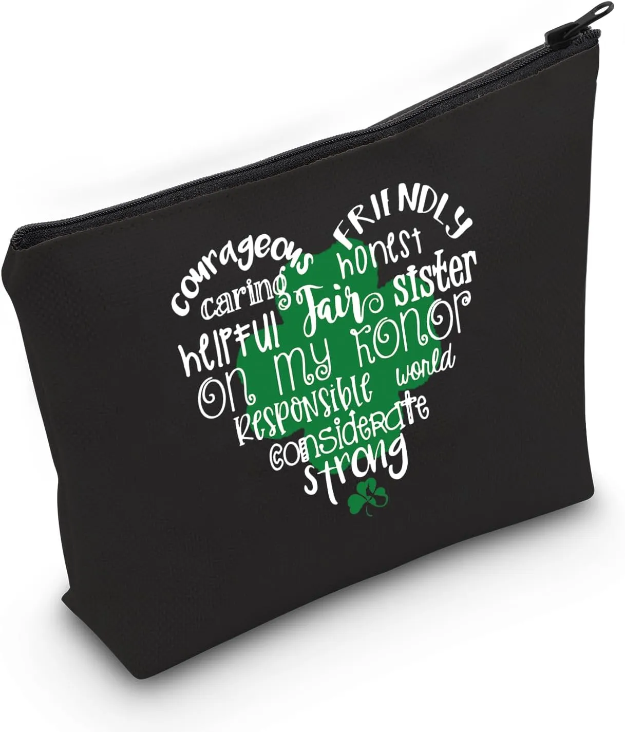 ZJXHPO Troop Leader Cosmetic Bag Scout Makeup Bag With Zipper Scout Life Inspiration Accessories Bag Scouting Journey Travel Case (BL scout heart)