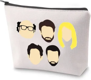 ZJXHPO TV Series Cosmetic Bag Philadelphia TV Show Characters Makeup Bag With Zipper Always Sunny Toiletry Bag (5 people)